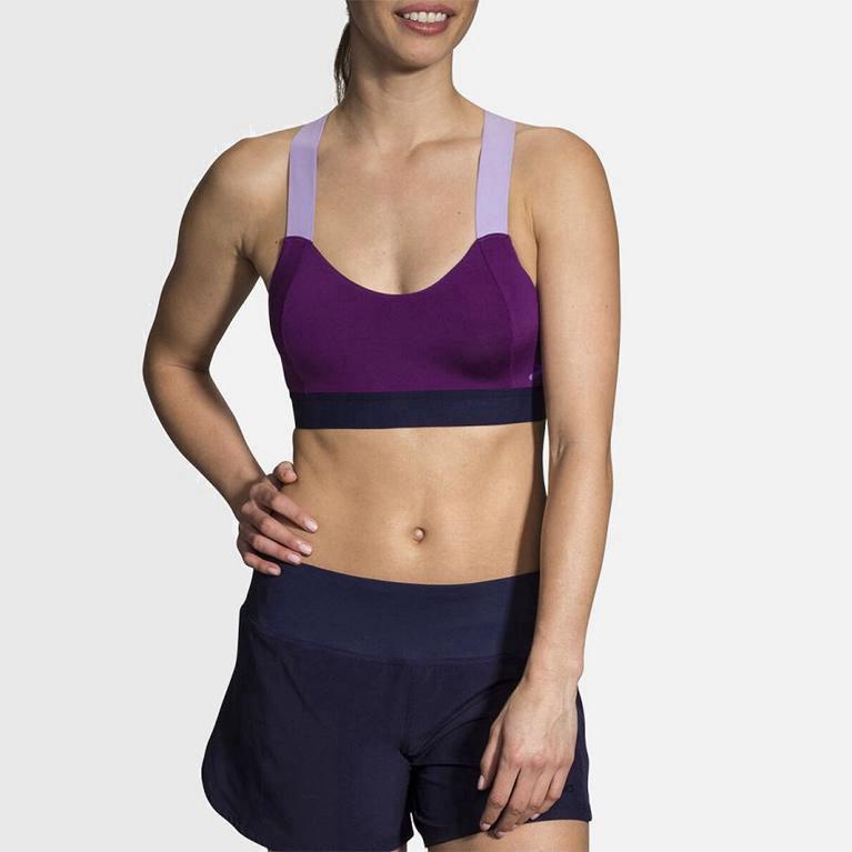 Brooks Hot Sports Sutiã Esportivo Mulher Roxo (19256GDZP)